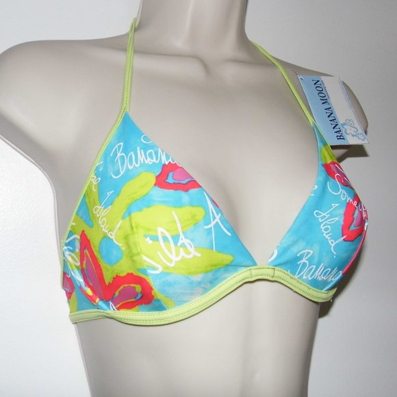 BANANA MOON Bikini Swim TOP sz Small - Picture 4 of 5